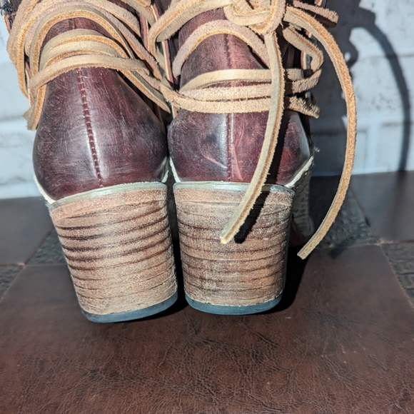 FreeBird CASEY Snake Multi Ankle Boots size 8 - Picture 10 of 15